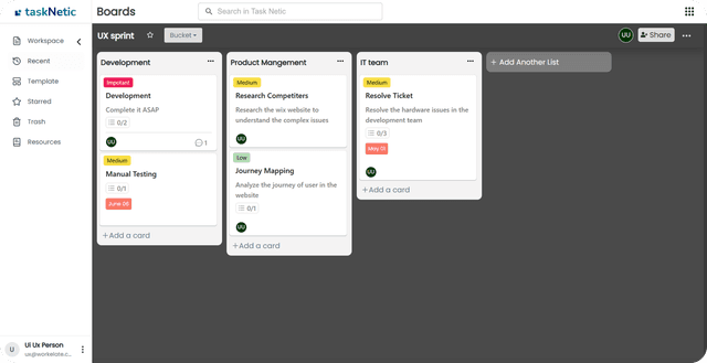 Have full context before. sending